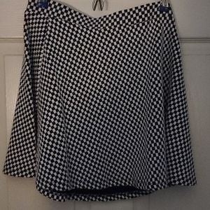 B&W CHECKER SKIRT SET